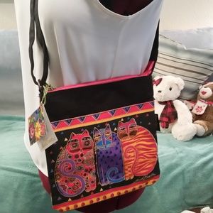 Over the shoulder or crossbody bag. Feline Friends